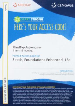 MindTap Astronomy, 1 Term (6 Months) Printed Access Card for Seeds/Backman's Foundations of Astronomy, Enhanced, 13th