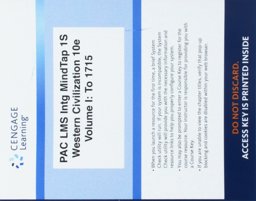 LMS Integrated MindTap History, 1 Term (6 Months) Printed Access Card for Spielvogel's Western Civilization: Volume I: To 1715, 10th