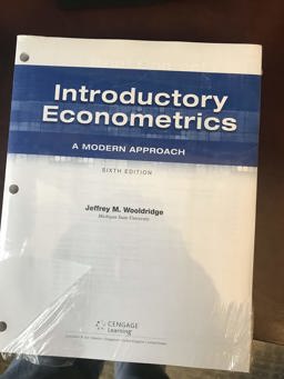 Introductory Econometrics A Modern Approach 6th 9781305953598 Front Cover