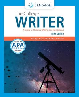 The College Writer: A Guide to Thinking, Writing, and Researching  9781305958067 Front Cover