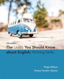 The Least You Should Know About English: Writing Skills  9781305960947 Front Cover