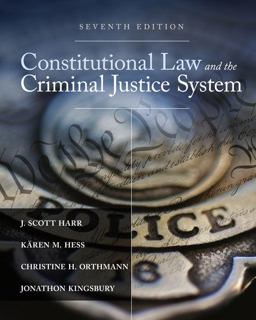 Constitutional Law and the Criminal Justice System:  9781305966468 Front Cover