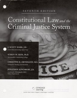 Constitutional Law and the Criminal Justice System, Loose-Leaf Version 7th 9781305966536 Front Cover