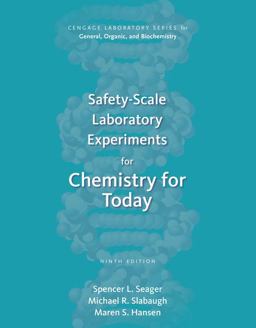 Chemistry for Today Safety-scale Laboratory Experiments: General, Organic, and Biochemistry  9781305968554 Front Cover