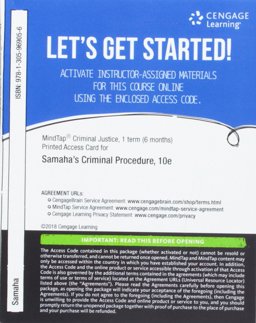 CRIMINAL PROCEDURE-MINDTAP  9781305969056 Front Cover