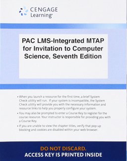 LMS Integrated for MindTap Computing, 1 Term (6 Months) Printed Access Card for Schneider/Gersting's Invitation to Computer Science, 7th