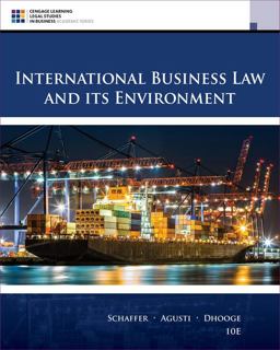 International Business Law and Its Environment:  9781305972599 Front Cover