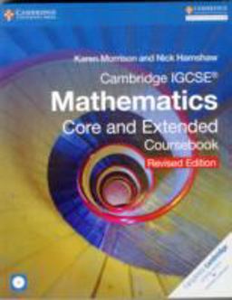 Cambridge IGCSE Mathematics Core and Extended Coursebook with CD-ROM  9781316605639 Front Cover