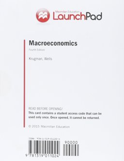 LaunchPad for Krugman's Macroeconomics (Six Month Access)