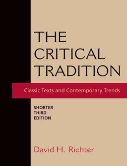 Critical Tradition: Shorter Edition 3rd 9781319011185 Front Cover