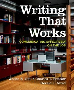 Writing That Works: Communicating Effectively on the Job 12th 9781319019488 Front Cover
