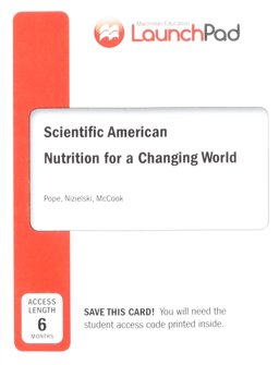 LaunchPad for Scientific American Nutrition for a Changing World (1-Term Access)  9781319019938 Front Cover