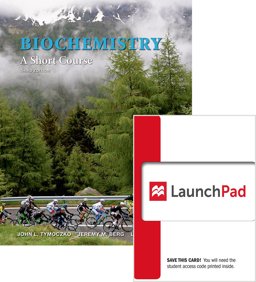 Biochemistry + Launchpad, 6-month Access: A Short Course  9781319035709 Front Cover