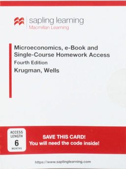 Sapling e-Book and Homework for Microeconomics (Six Month Access)