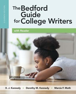 Bedford Guide for College Writers with Reader 11th 9781319040208 Front Cover