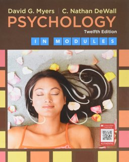 Psychology in Modules 12th 9781319050610 Front Cover