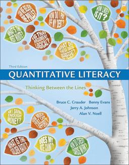 Quantitative Literacy Thinking Between the Lines 3rd 9781319050726 Front Cover