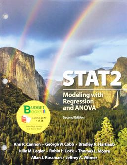 Loose-Leaf Version for STAT2 Modeling with Regression and ANOVA 2nd 9781319056971 Front Cover
