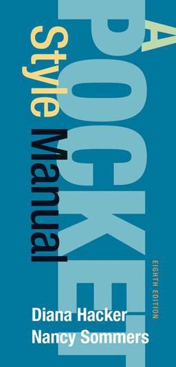 A Pocket Style Manual:  9781319057404 Front Cover