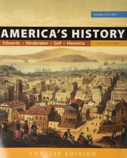 America's History: Concise Edition, Volume 1 9th 9781319060589 Front Cover
