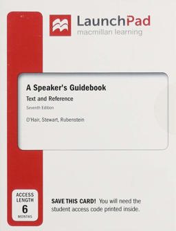LaunchPad for a Speaker's Guidebook (1-Term Access)