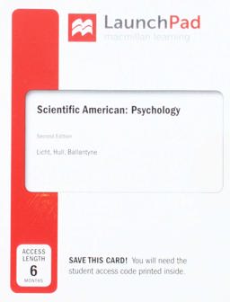 Launchpad for Scientific American: Psychology (1-Term Access) 2nd 9781319066987 Front Cover