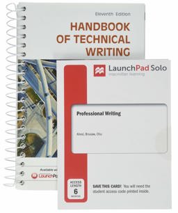 The Handbook of Technical Writing 11e and LaunchPad Solo for Professional Writing (Six Month Access)