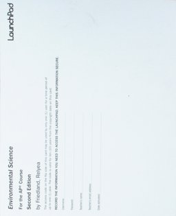 LaunchPad for Environmental Science for AP® (1-Use Access)