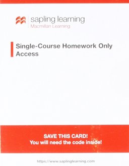 Sapling Learning Homework-Only for Astronomy (Single-Term Access)