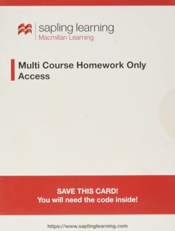 Sapling Learning Homework-Only for Principles of Economics (Multi-Term Access)