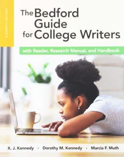 Bedford Guide for College Writers with Reader, Research Manual, and Handbook (4-In-1) 11e (Paper) and LaunchPad for the Bedford Guide for College Writers with Reader, Research Manual, and Handbook 11e 11th 2016 9781319081249 Front Cover