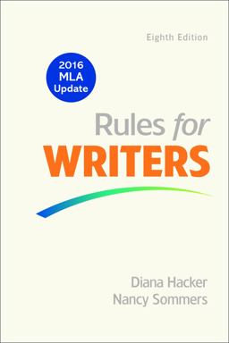 Rules for Writers with Writing about Literature (Tabbed Version) with 2016 MLA Update)