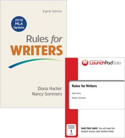 Rules for Writers 8e with 2016 MLA Update and LaunchPad Solo for Rules for Writers 8e (Twelve Month Access)