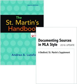 St. Martin's Handbook 8e, Paper and Documenting Sources in MLA Style: 2016 Update