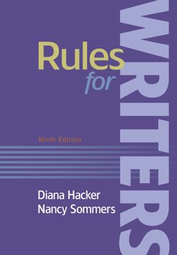 Rules for Writers with Writing about Literature (Tabbed Version)