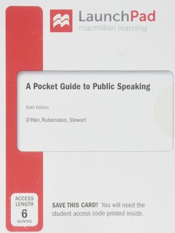 LaunchPad for a Pocket Guide to Public Speaking (1-Term Access)