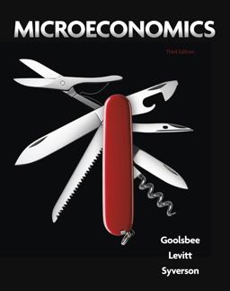 Microeconomics 3rd 9781319105563 Front Cover