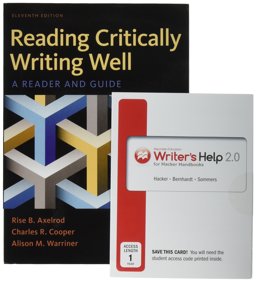 Reading Critically, Writing Well and Writer's Help 2. 0, Hacker Version (Twelve Month Access)
