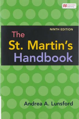 St. Martin's Handbook (Paper Version) 9th 9781319107536 Front Cover