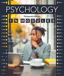 Psychology in Modules 13th 9781319132095 Front Cover