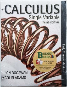 Loose-Leaf Version for Calculus Early Transcendentals Single Variable 3e and Life of Edition WebAssign with E-Book
