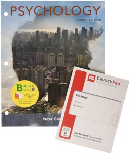 Loose-Leaf Version for Psychology and LaunchPad for Gray's Psychology (1-Term Access)