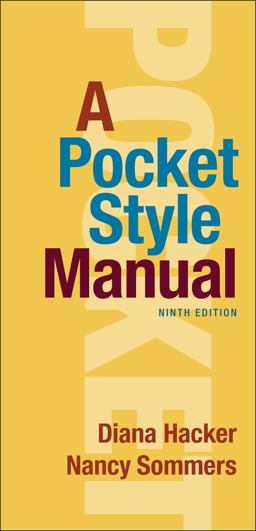 A Pocket Style Manual:  9781319169541 Front Cover