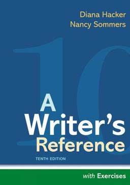 A Writer's Reference With Exercises: 10th 9781319191887 Front Cover