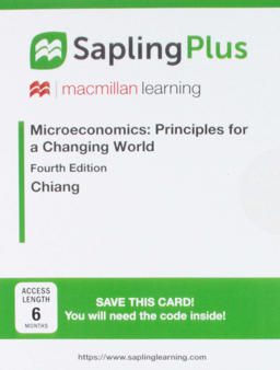 SaplingPlus for Microeconomics: Principles for a Changing World (Single-Term Access)