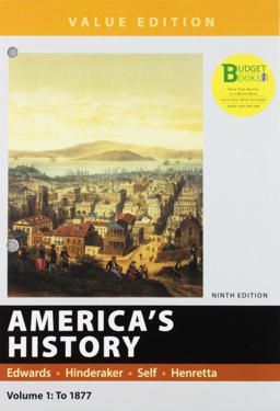 Loose-Leaf Version for America's History, Value Edition, 9e, Volume 1 and LaunchPad for America's History and America's History: Concise Edition 9e (1-Term Access) 9th 9781319196844 Front Cover