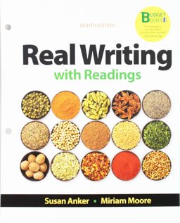 REAL WRITING W/READINGS (LL)  9781319207380 Front Cover