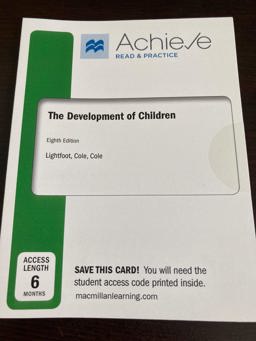 Achieve Read and Practice for the Development of Children (1-Term Access) 8th 9781319210861 Front Cover