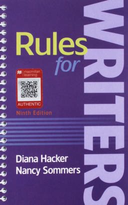 Rules for Writers 9e and a Student's Companion to Hacker Handbooks