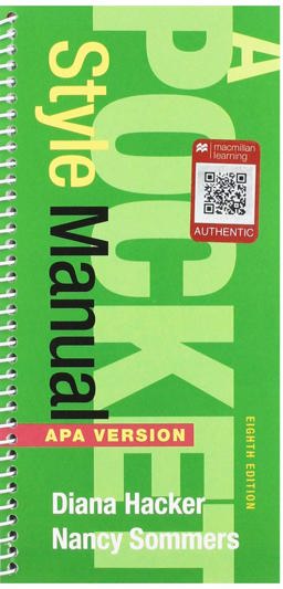 A Pocket Style Manual, APA Version 8e and LaunchPad Solo for Hacker Handbooks (Twelve-Month Access)